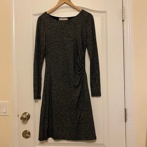 LOFT Long Sleeve Ruched Dress